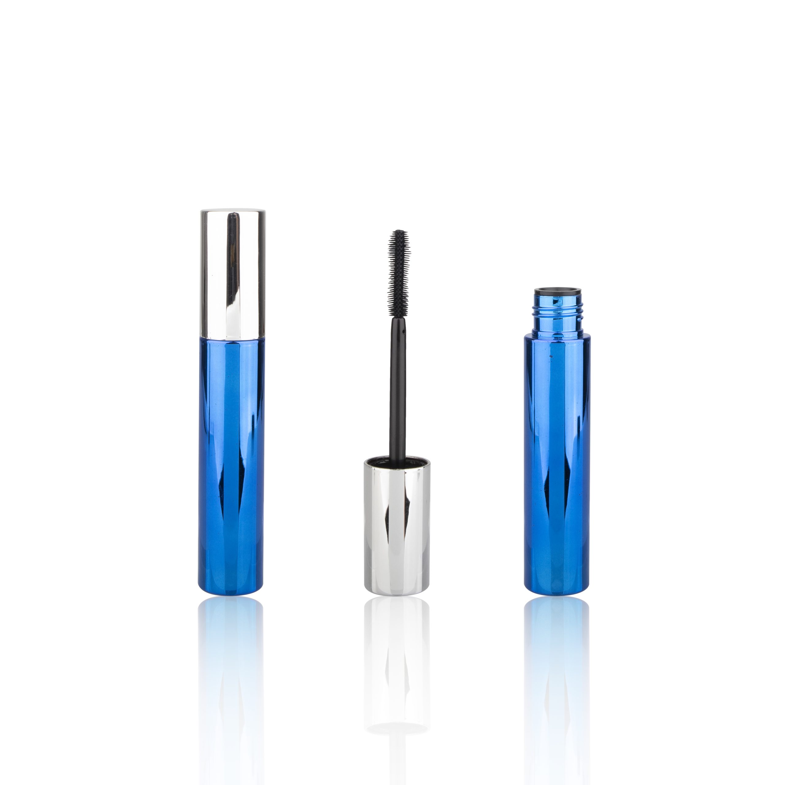 Shiny Coating Empty Mascara Tube with Brush Wands Plastic Mascara