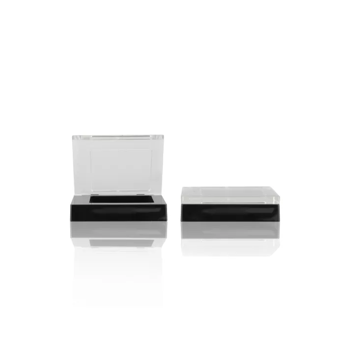 Wholesale Cosmetic Packaging Palette Clear Lid Eyeshadow Case Plastic 1 Color Empty Eye shadow Case - ES029