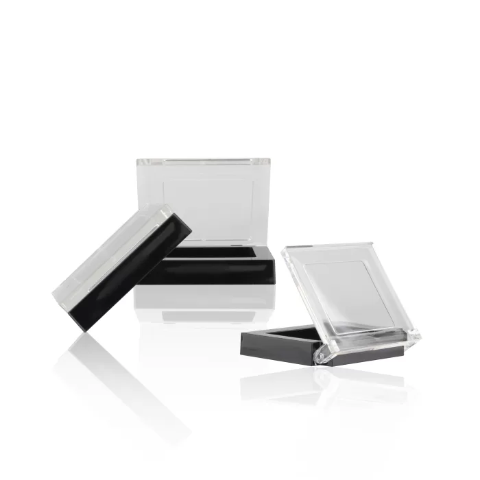 Wholesale Cosmetic Packaging Palette Clear Lid Eyeshadow Case Plastic 1 Color Empty Eye shadow Case - ES029 - Image 2
