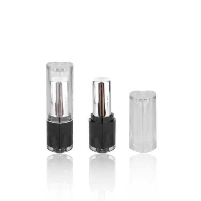 Transparent Cover Heart Lipstick Tubes Wholesale Plastic Lipstick Empty Tube Cosmetic Heart Shape Lip Tube - LS233
