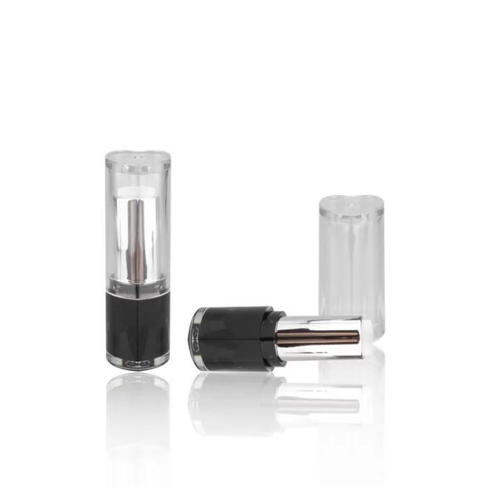 Transparent Cover Heart Lipstick Tubes Wholesale Plastic Lipstick Empty Tube Cosmetic Heart Shape Lip Tube - LS233 - Image 2