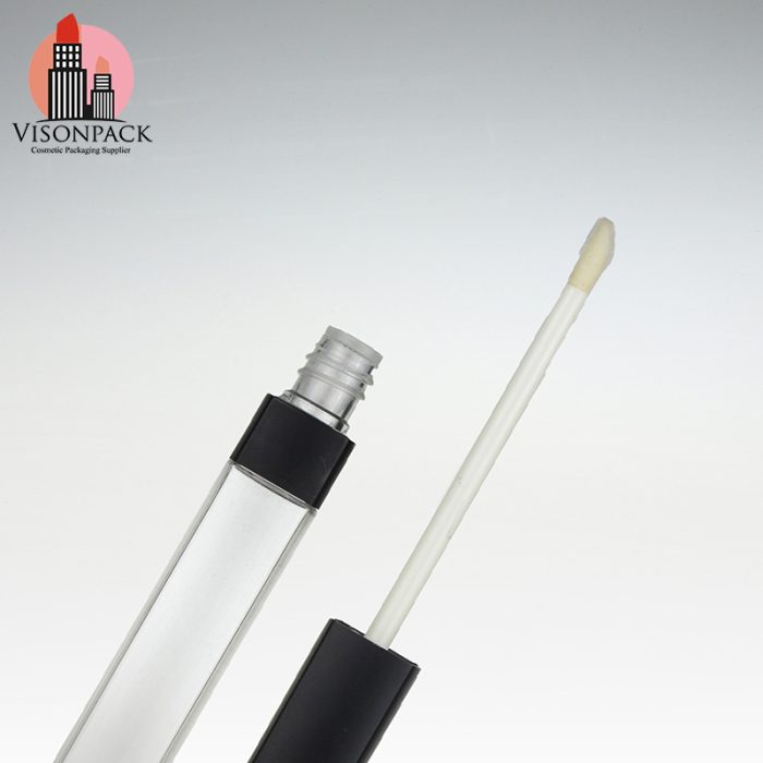 Wholesale Square Empty Lip Gloss Bottle 12ml with Brush - LG003 - Image 2