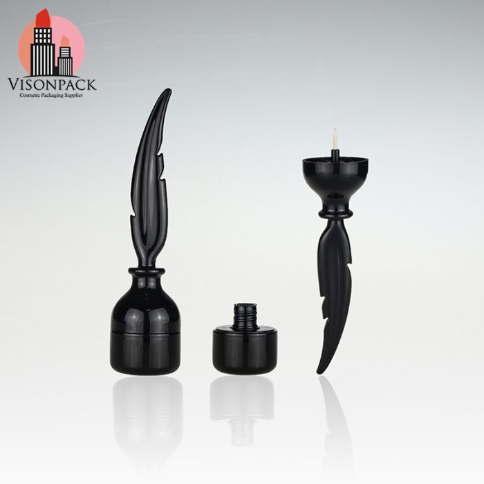 Factory Offer Cosmetic Packaging Black Empty Eyeliner Bottle - EL018