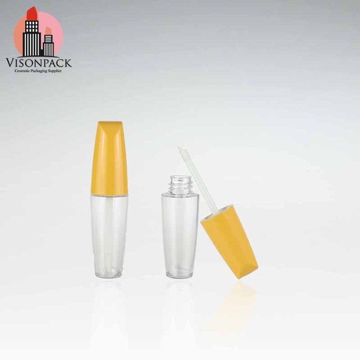 Bulk Sale Lip Gloss Packaging Boxes Empty Lip Gloss Tube with Yellow Cap - LG007 - Image 2