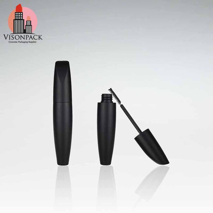 Black Plastic Tube Mascara Tube Container Custom Logo with Brush - MC025 - Image 2