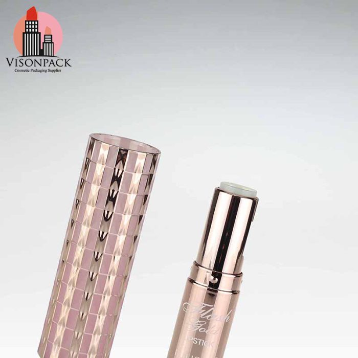 Bulk Sale Custom Lipstick Abs Plastic Cosmetic Tube - LS009 - Image 3