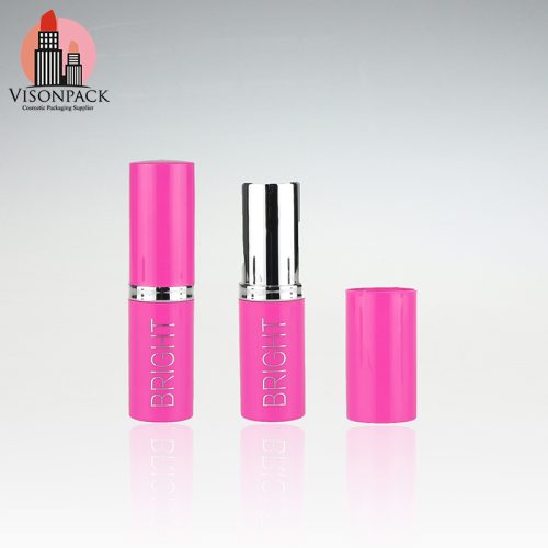 Plastic Square Custom Clear Lipstick Tubes Red/Orange Wholesale - LS014