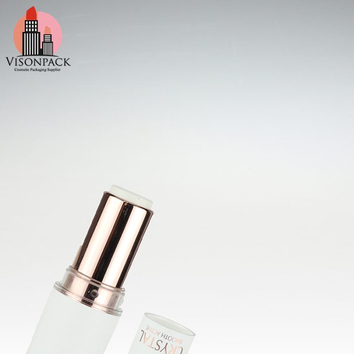 Custom Logo Printing Make-Up Packaging Empty White Lip Balm Container - LS016 - Image 3