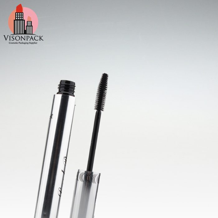 Custom Logo Aluminum Cosmetic Empty Packaging Shiny Silver Mascara 9ml Container - MC029 - Image 2