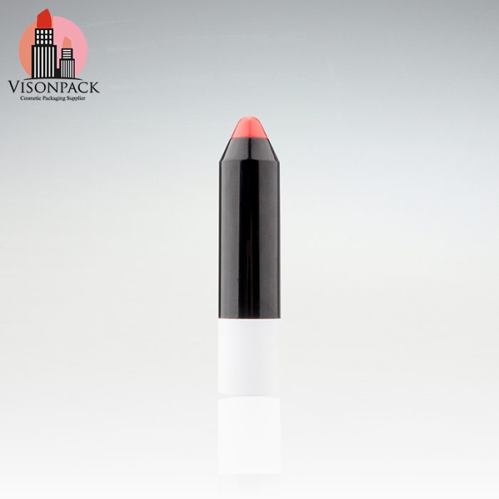 Black Plastic Crayons Shape Lip Balm Tube Empty Lipstick - LS067 - Image 4