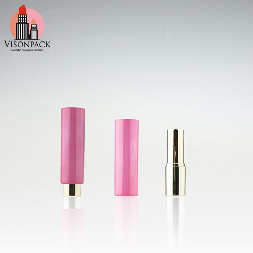 New Arrival Creative Design Custom Round Black Cosmetic Lipstick Tube - LS084