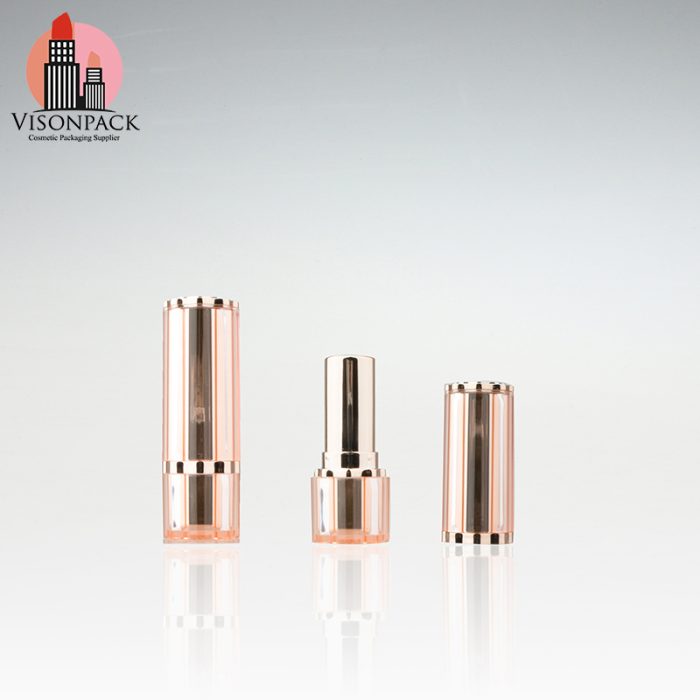 Cosmetic Packaging Gold Lipstick Tube with Cap Uv Coating - LS102