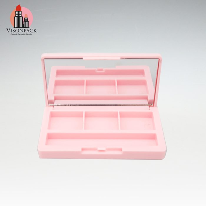 Pink Square Plastic Eye Shadow Case Low Moq For Sale - ES018