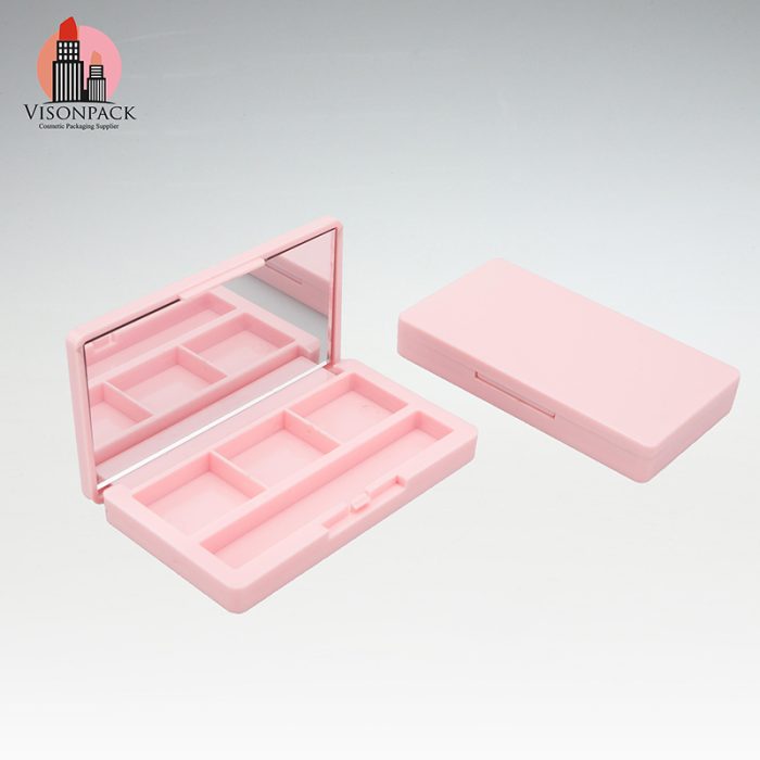 Pink Square Plastic Eye Shadow Case Low Moq For Sale - ES018 - Image 4