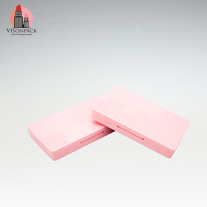 Pink Square Plastic Eye Shadow Case Low Moq For Sale - ES018 - Image 3