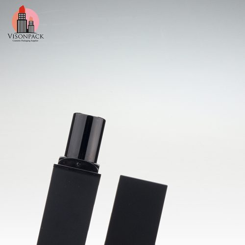 Plastic/Aluminum Square Black Empty Lipstick Container Best Sale - LS108