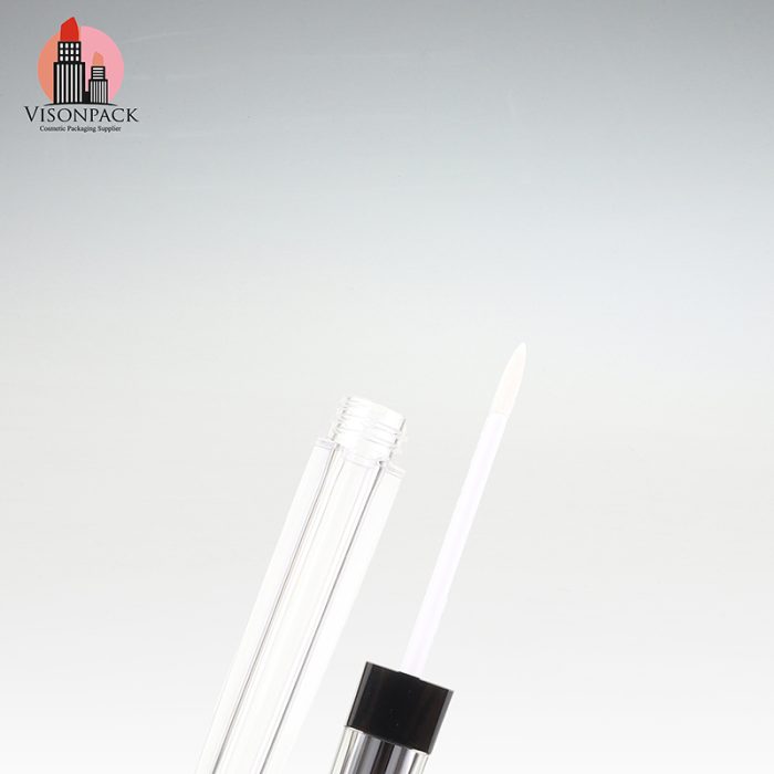 Custom Logo Printing Square Empty Lip Gloss Tube with Brush - LG026 - Image 3