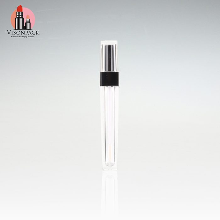Custom Logo Printing Square Empty Lip Gloss Tube with Brush - LG026 - Image 6