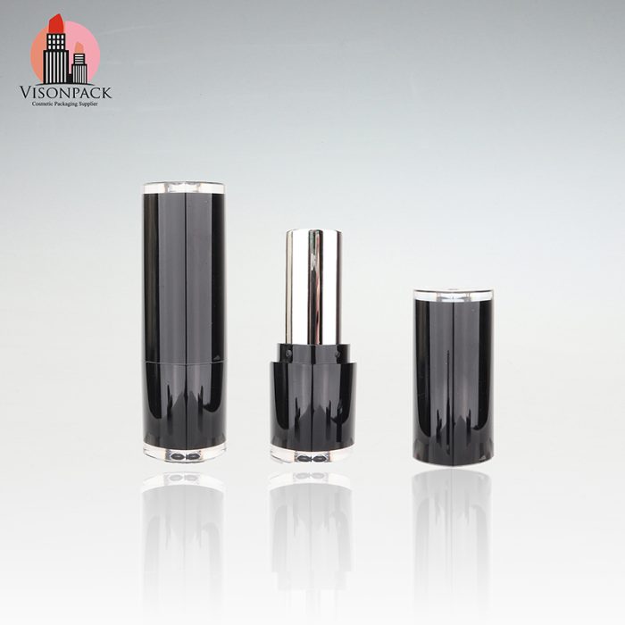 Cosmetics Fasion Lipstick Container Package with Black Cap - LS121