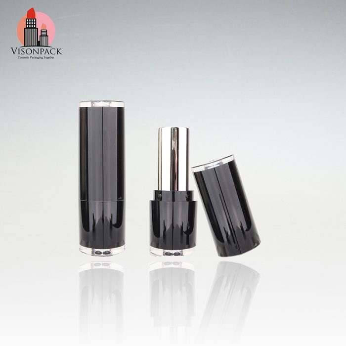 Cosmetics Fasion Lipstick Container Package with Black Cap - LS121 - Image 2
