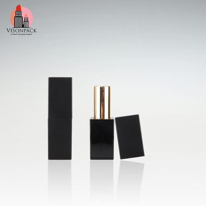 Black Square Cosmetic Magnetic Lipstick Tube Bulk Sale - LS131 - Image 2