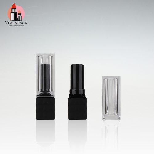 Private Cosmetic Label Square Plastic Lipstick Tubes - LS162