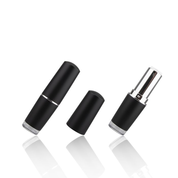 High Quality Matte Black Clear Bottom Custom Lipstick Tubes Lipstick Packaging Plastic Tubes - LS197 - Image 2