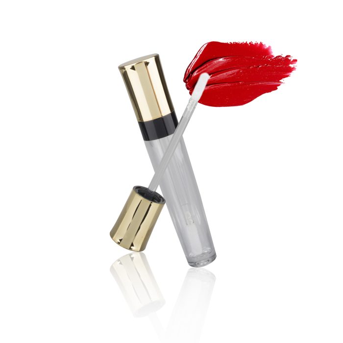 Eco Friendly Golden Clear Tube for Lip Gloss Cylinder Container Lipgloss Tube - LG079 - Image 3