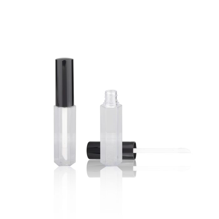 Plastic Hexagon Customizable Clear Lipgloss Tube Lip Gloss Packaging - LG156 - Image 2
