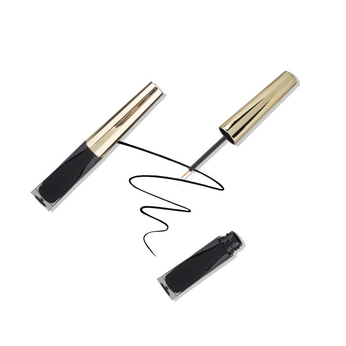 3ml Gold Black Plastic Round Makeup Packaging Empty Eyeliner Container Liquid Eyeliner Tube Custom - EL031B - Image 3