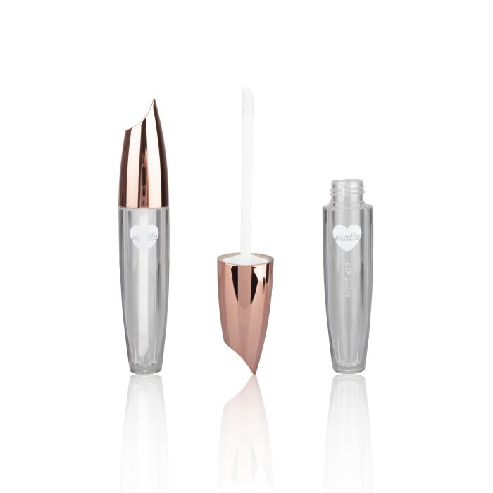 Custom Glossy Lip Gloss Tubes Rose Gold Lipgloss Packaging DIY Logo Empty Tubes for Liquid Lipstick - LG136