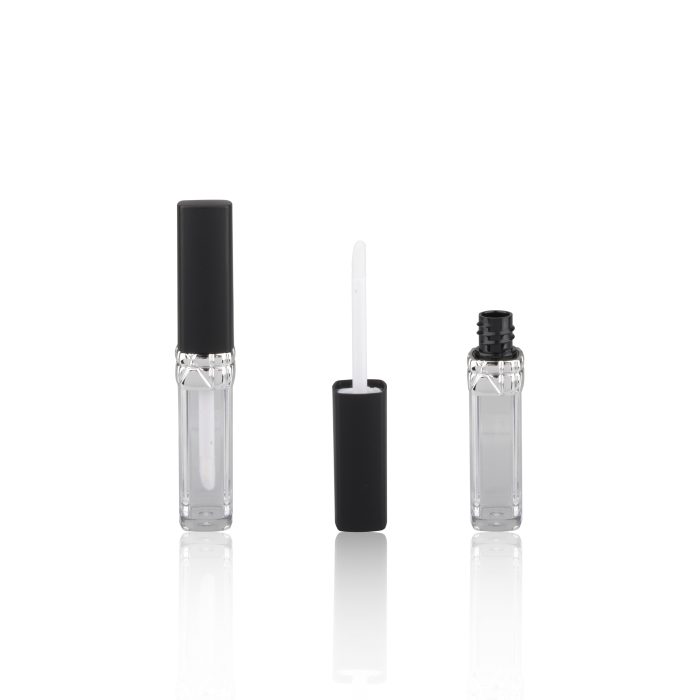 Matte Lid Square Empty Lip Gloss Container Lipgloss Tube Packaging Custom Lipgloss Bottle - LG073