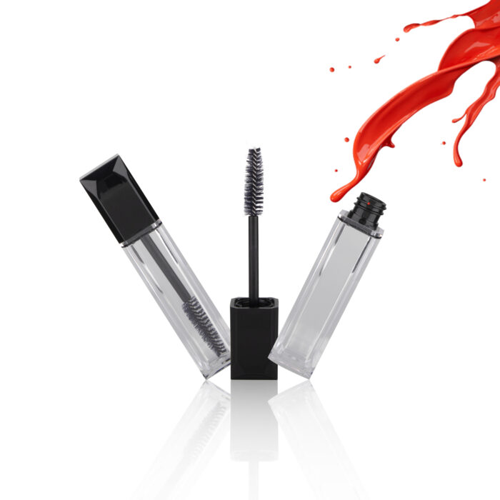 Hot Sell Square Clear Bottle Mascara Tube Containers with Big Brush - MC087 - Image 3