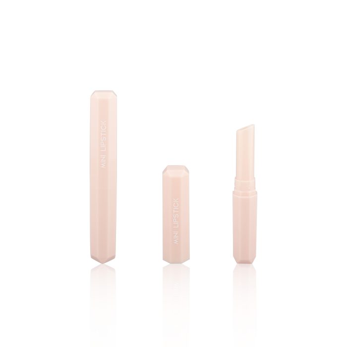 Polygon Empty Pink Lipstick Container Custom Lipstick Tube  Lip Balm Tube - LS287 - Image 2