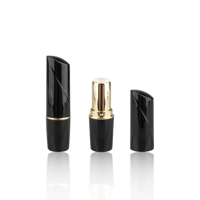 High Class Shiny Coating Gold Black Lipstick Container Wholesale Lipstick Packaging - LS232