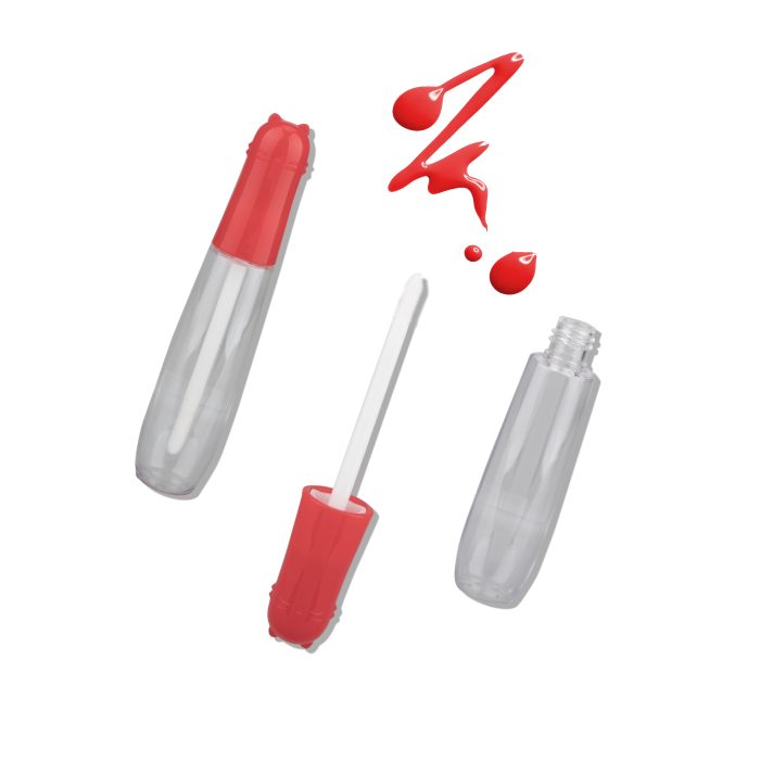 Popular Cat Shaped Transparent Clear Lip Gloss Container Lipgloss Tube - LG095 - Image 5