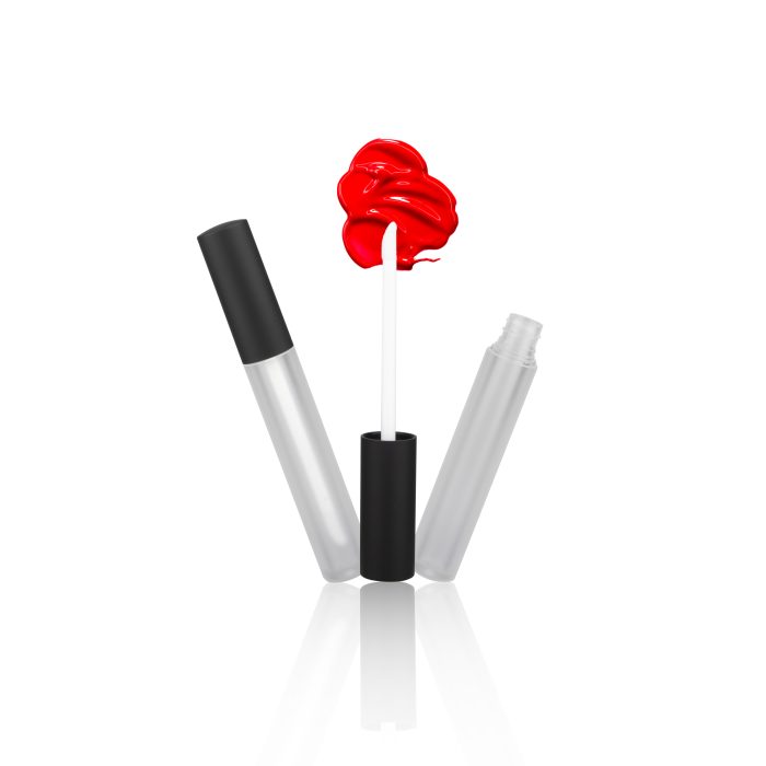 Matte Black Lipgloss Packaging Liptint Bottle Plastic Lipgloss Tube with Brush Applicator - LG113 - Image 3