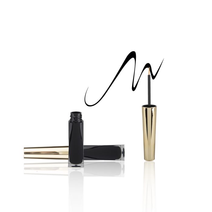 3ml Gold Black Plastic Round Makeup Packaging Empty Eyeliner Container Liquid Eyeliner Tube Custom - EL031B - Image 4