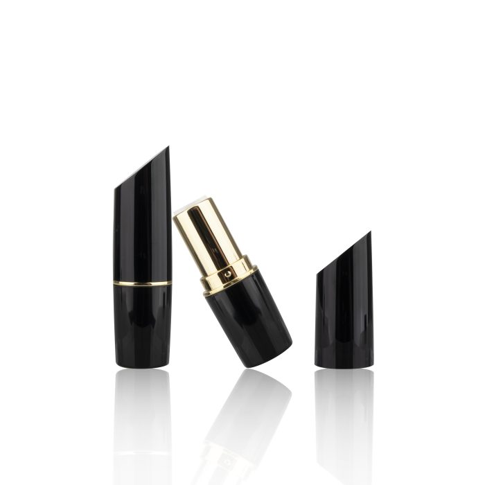 Best Seller Bevelled Edge Glitter Black Lipstick Packaging Lipstick Container Plastic Tube Packaging for Lipstick - LS194 - Image 3