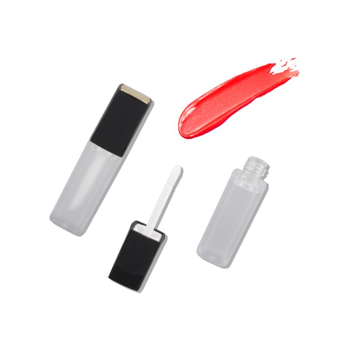 Premium Cosmetic Packaging Plastic Mini Square Lipgloss Tube with Wand Clear Lip Gloss Containers Tube Liptint Tube - LG077 - Image 5