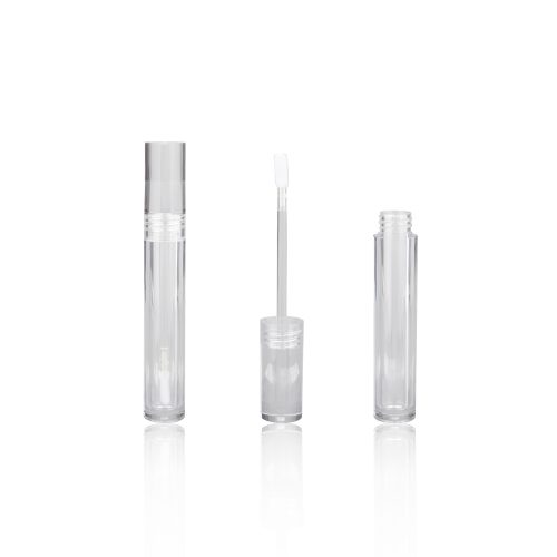 Empty Custom Cosmetics Packaging Clear Acrylic Lip Gloss Containers Tube Packaging Round Liptint Bottle with Logo Printing - LG167