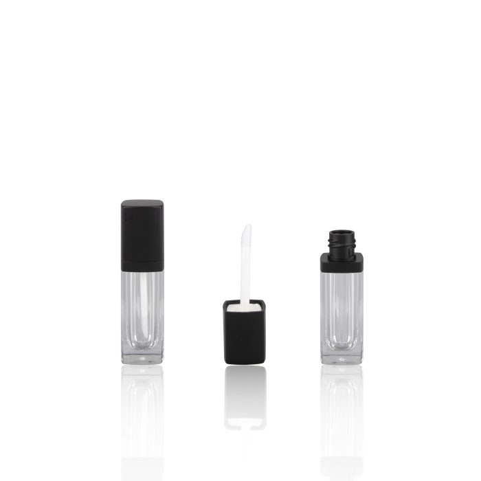Empty Cosmetic Packaging Lip Gloss Tubes with Applicator Packaging Plastic Transparent Lipgloss container - LG130B