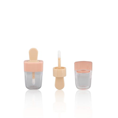 Cute Ice Cream Lip Gloss Tube Containers Colorful Plastic Tube with Wand Unique Lip Gloss Tubes Custom - LG092