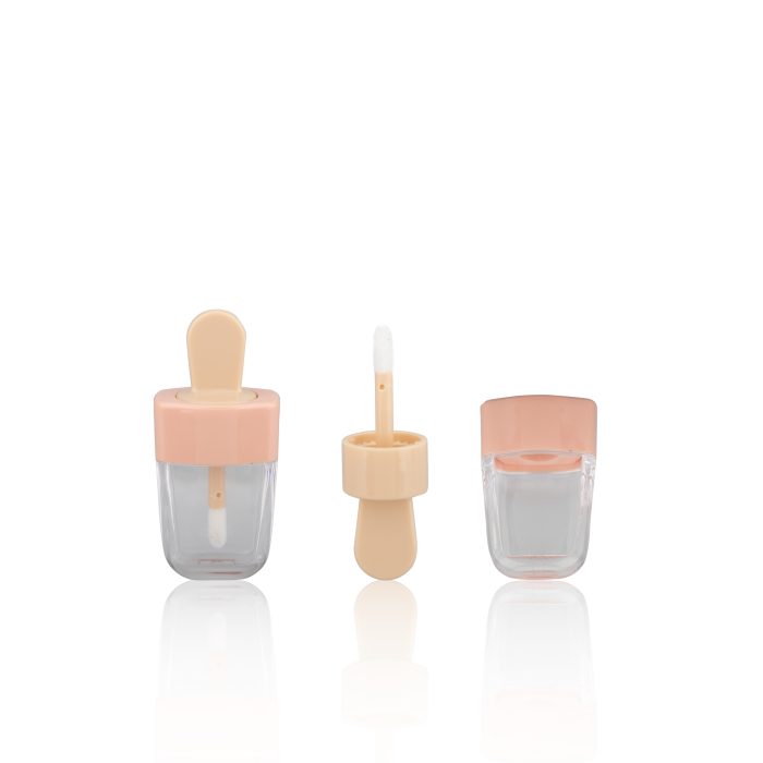 Cute Ice Cream Lip Gloss Tube Containers Colorful Plastic Tube with Wand Unique Lip Gloss Tubes Custom - LG092