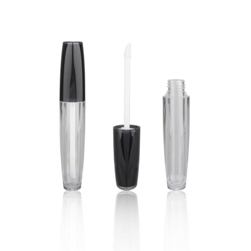 Hot Sale Cylinder Black Clear Bottle Containers with Wand for Lip Gloss - LG078