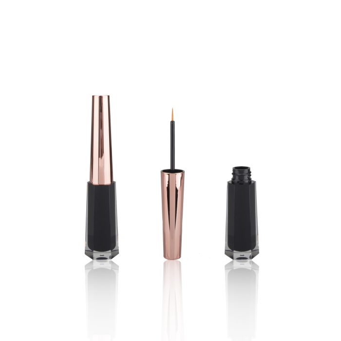 High Class Luxury Hexagon Custom Print Logo Mascara Eyeliner Container Eyeliner Packaging - EL029