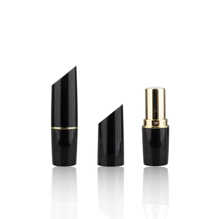 Best Seller Bevelled Edge Glitter Black Lipstick Packaging Lipstick Container Plastic Tube Packaging for Lipstick - LS194 - Image 2