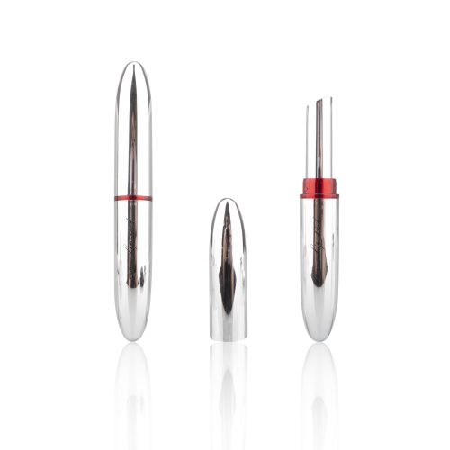 Plastic Empty Cosmetic Packaging Silver Lipstick Tube with Logo Printing Lipstick Packaging - LS313
