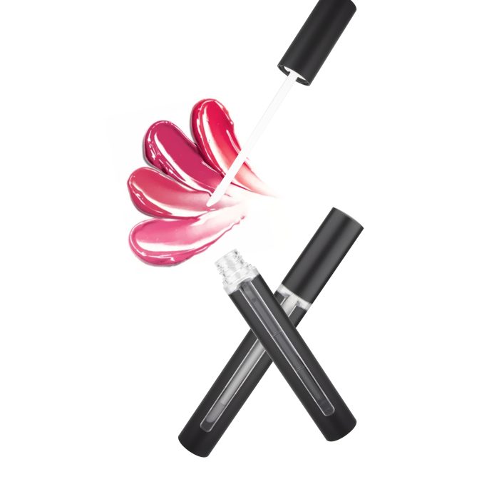 Frosted Black Cylinder Lip Gloss Packaging Lipgloss Container Liptint Bottle - LG157 - Image 6