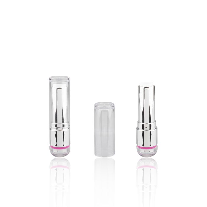 Cosmetic Plastic Tubes Wholesale Empty Lipstick Container Silver Lip Balm Container Chapstick Tube Packaging - LS400
